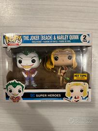 Funko Pop - The Joker [beach] & Harley Quinn