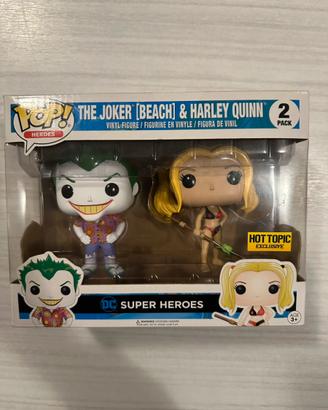 Funko Pop - The Joker [beach] & Harley Quinn