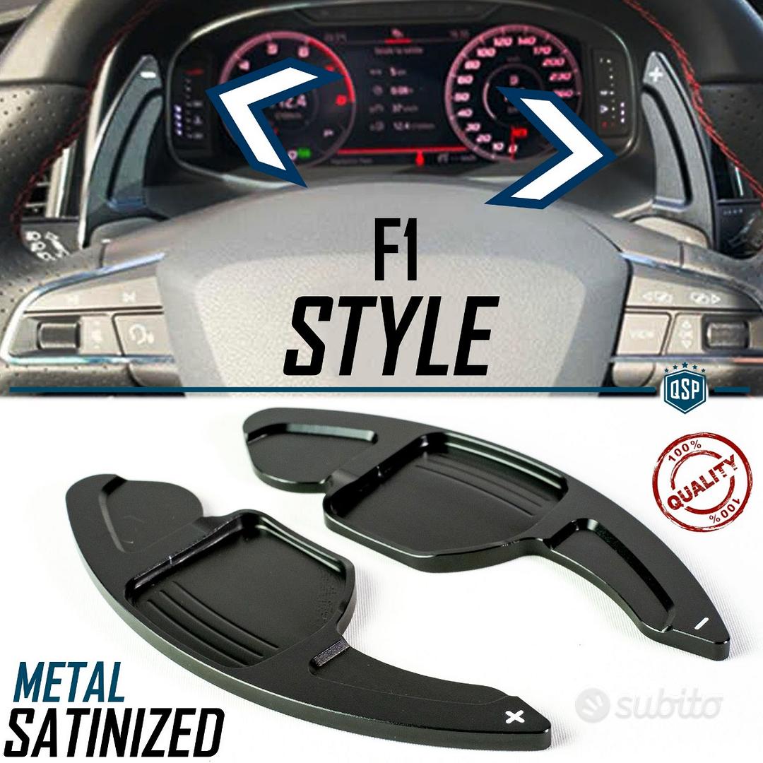 Palette Cambio Al Volante Per Audi A3, A4, A5, A6, A7 - Nere, In Alluminio - Foto 3