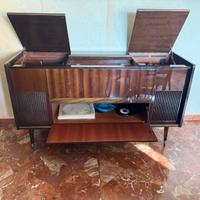 Stereo Grundig con giradischi e radio anni 70