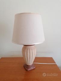lume da tavolo con base in terracotta 
