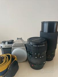 PENTAX K1000 con due zoom