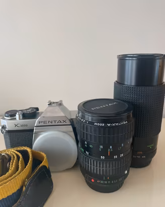 PENTAX K1000 con due zoom