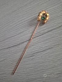 spilla per cravatta oro primi 900