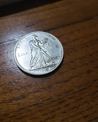 Moneta 100 Lire 1910 "Aratrice" 