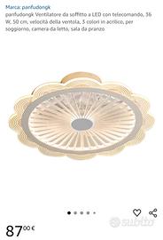 Ventilatore + Luce da soffitto a LED NUOVO 
