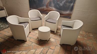Set salotto/giardino per 4 da interno/esterno 