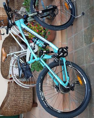 Bici mtb bianchi biammortizzata