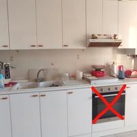 Cucina di legno bianca 5,67 m lineari