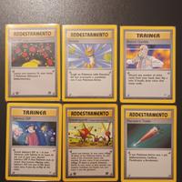 6 Carte Pokemon  Addestramento /Trainer
