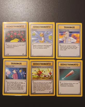6 Carte Pokemon  Addestramento /Trainer