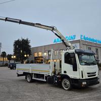 Iveco Eurocargo 75E19 gru e cassone fisso