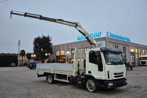 Iveco Eurocargo 75E19 gru e cassone fisso