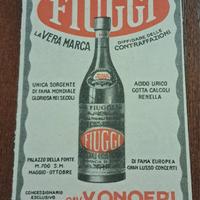 Pubblicità acqua Fiuggi (1929]