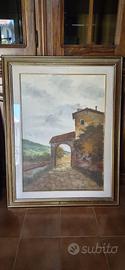 Quadri ad olio ‘epoca -Paesaggi Toscani