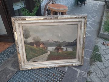 olio su tela anni 50/60