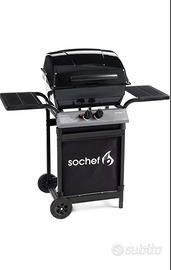 Barbecue a gas con pietra lavica