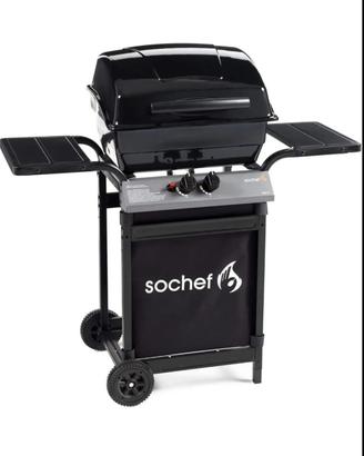 Barbecue a gas con pietra lavica