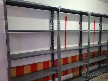 4 scaffali alluminio 5 ripiani