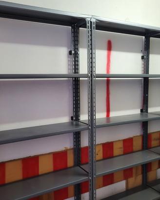 4 scaffali alluminio 5 ripiani