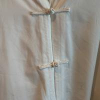 Vestito seta bianca kung fu