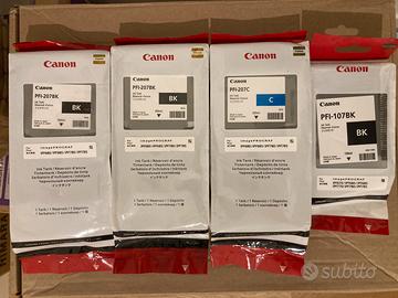 Set cartucce stampante CANON PFI-207 e PFI-107