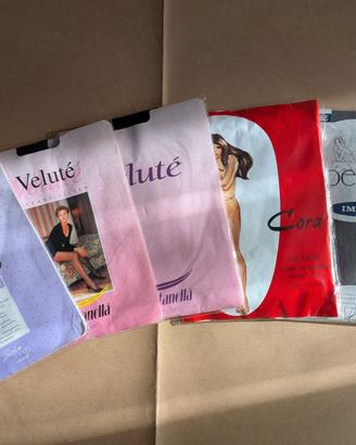 Set 5 paia di collant di colori vari