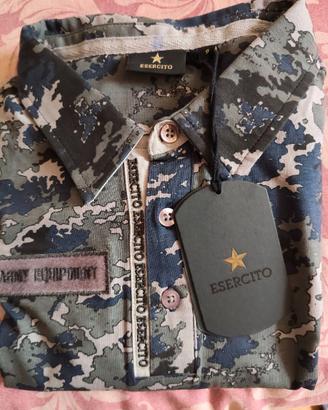 Maglia polo marca Esercito nuova autentica m/lunga
