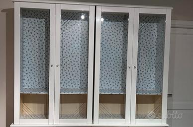 Mobile Credenza  anta vetro bianco laccato