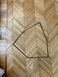 Coffee Table Vetro e Acciaio - Gubi Pedrera Design