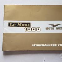 Moto Guzzi Le Mans 1000 1984 manuale uso originale