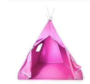 tenda indiana bambine bimbe rosa poliestere estern