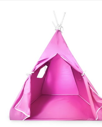 tenda indiana bambina bimba rosa canadese festa