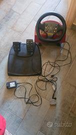 volante sequenziale e pedaliera logitech momo