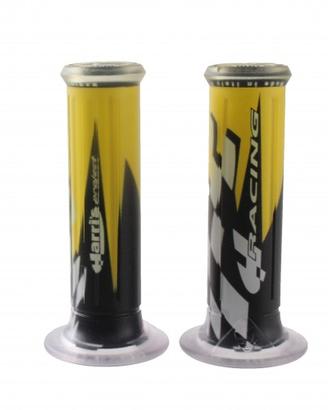 Coppia manopole Harri's Racing grigio 01687-HRGR