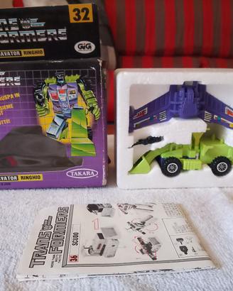 TRANSFORMERS G1 EXCAVATOR RINGHIO - GIG 1984