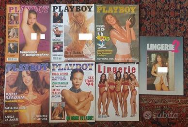 Lotto 5 Playboy Italia + 2 allegati Lingerie