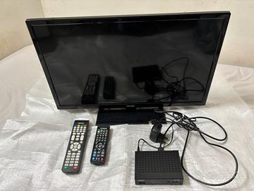 TV Graetz 24” + Decoder DVB-T2 – Completo
