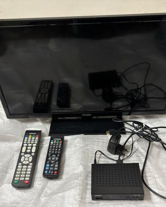 TV Graetz 24” + Decoder DVB-T2 – Completo