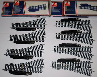 Lima Italia trenini: Scambi elettrici scala HO