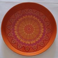 Vassoio Boho Chic vintage Inglese, 1970s