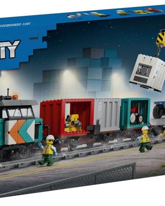 lego city 60509 treno portuale con gru e camion nu