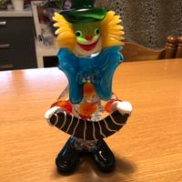 Clown in vetro di Murano