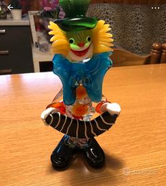 Clown in vetro di Murano