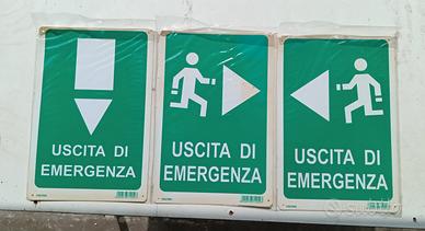 cartelli  uscita d emergenza 