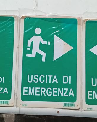 cartelli  uscita d emergenza 