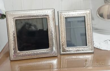 Set cornici in argento massiccio 925