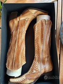 Stivale serpente modello campero texano