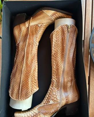 Stivale serpente modello campero texano