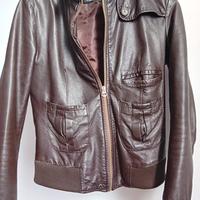 Bomber in vera pelle donna